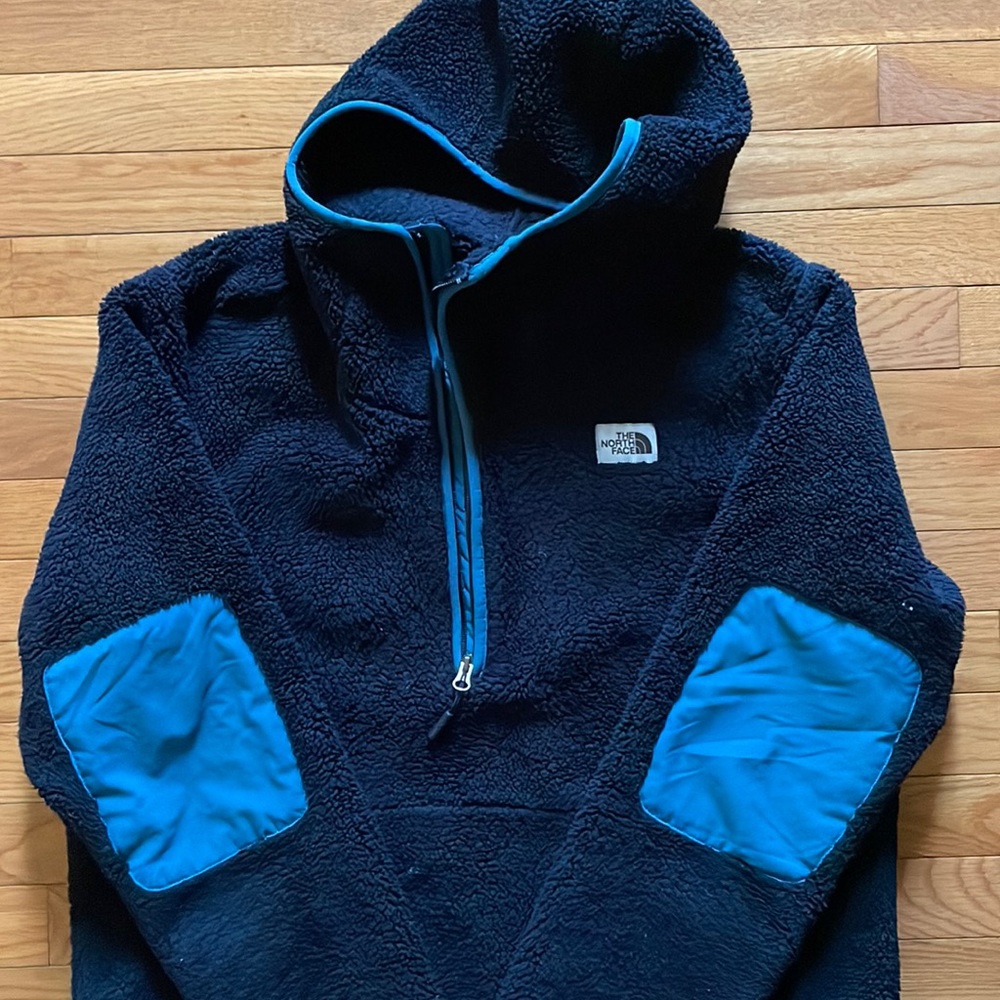 North face half zip Campshire pullover with elbow pads